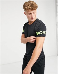 Черная футболка L A Björn borg