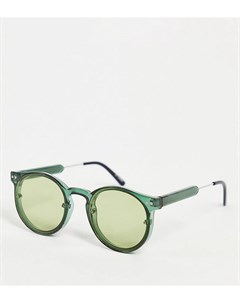 Солнцезащитные очки в стиле унисекс в оправе оливково зеленого цвета с линзами в тон Post Punk экскл Spitfire