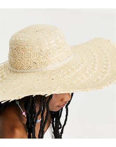 Соломенная шляпа с необработанными краями South beach