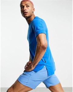 Голубая футболка Dri Fit Nike