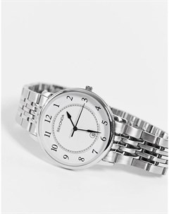 Часы браслет в стиле унисекс с белым циферблатом Sekonda