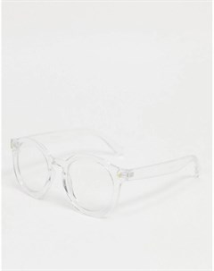Круглые очки с защитой от синего света в прозрачной оправе Jeepers peepers