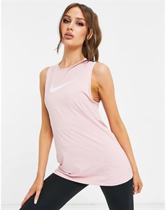 Розовая майка с открытой спиной Nike training