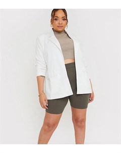 Удлиненный пиджак цвета экрю x Naomi Genes In the style plus