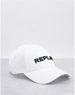 Белая бейсболка с логотипом Replay
