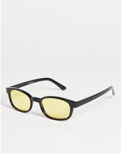 Солнцезащитные очки с затемненными желтыми стеклами в стиле 70 х Madein Madein.
