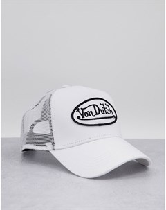 Белая кепка Von dutch