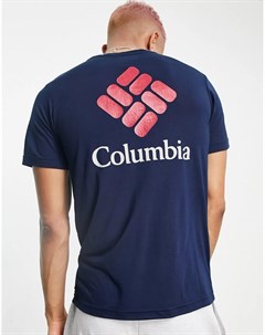 Темно синяя футболка с логотипом Maxtrail Columbia