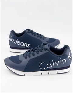 Темно синие кроссовки Jeans Jack Calvin klein
