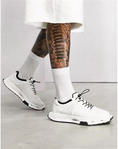 Белые кроссовки с угловатой подошвой Asos design