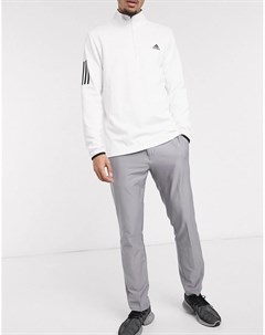 Серые брюки с тремя полосками Adidas golf