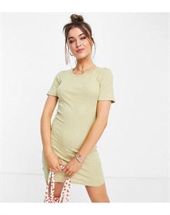 Эксклюзивное облегающее платье футболка зеленого цвета Pieces