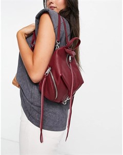 Мягкий неструктурированный рюкзак бордового цвета Rebecca minkoff
