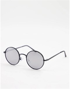 Мужские круглые солнцезащитные очки в черной оправе Jeepers peepers