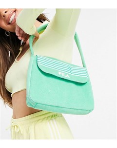 Зеленая махровая сумка Fila