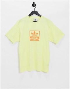 Желтая окрашенная футболка SPRT Adidas originals