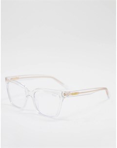 Женские очки с защитой от синего света в прозрачной оправе кошачий глаз Quay CEO Quay australia
