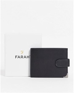 Черный бумажник двойного сложения Farah