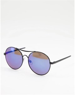 Круглые солнцезащитные очки с синими линзами Jeepers peepers