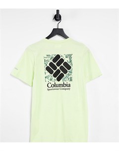 Лаймовая зеленая футболка с принтом на спине Rapid Ridge эксклюзивно для ASOS Columbia