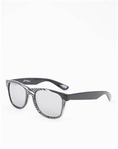 Солнцезащитные очки в квадратной оправе в тонкую полоску Jeepers peepers