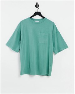 Шалфейно зеленая футболка в стиле бойфренда Topshop