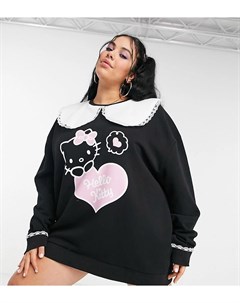 Платье свитер в стиле oversized с воротником x Hello Kitty New girl order curve