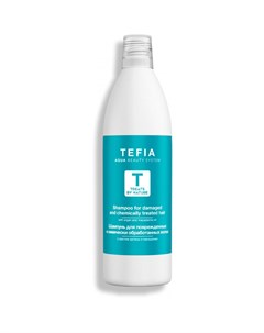 Шампунь для поврежденных и химически обработанных волос с маслом арганы и макадамии без SLS и SLES Tefia (италия)