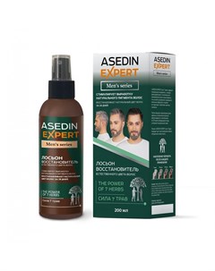Лосьон восстановитель естественного цвета волос Сила 7 трав для мужчин Asedin expert (россия)