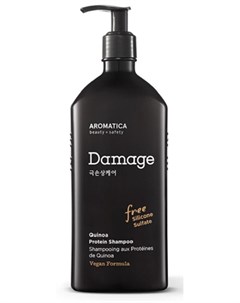 Шампунь Quinoa Protein Shampoo с Протеинами для Повреждённых Волос 400 мл Aromatica
