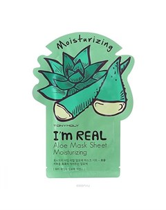 Маска I m Aloe Mask Sheet Moisturizing Тканевая для Лица с Экстрактом Алоэ Вера Увлажняющая 21г Tony moly