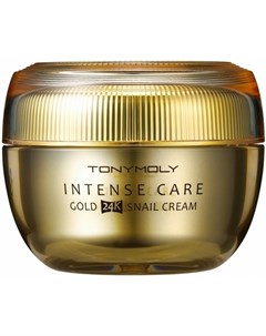 Крем Intense Care Gold 24K Snail Cream для Лица с Муцином Улитки и Коллоидным Золотом 45 мл Tony moly