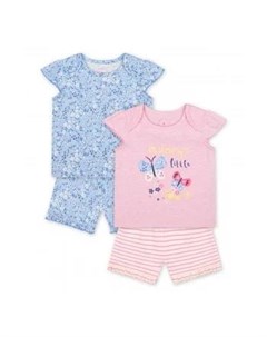 Пижамы Мамин маленький цветочек 2 шт розовый голубой Mothercare
