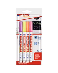 Набор меловых маркеров Neon 4085 4 шт Edding