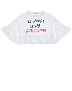 Белая футболка с рюшами Philosophy