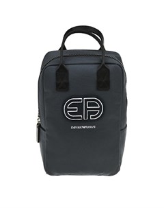 Темно синий рюкзак с логотипом 29x19x13 см Emporio armani