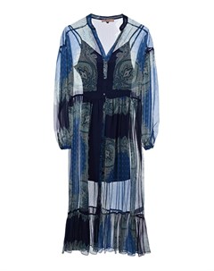 Синее платье с декором в этно стиле Twinset