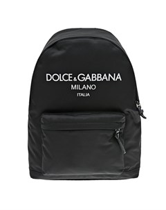 Черный рюкзак с логотипом 40x30x10 см Dolce&gabbana