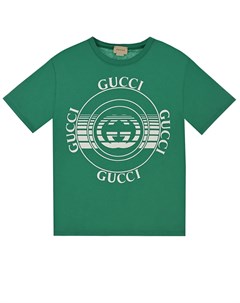 Зеленая футболка Gucci
