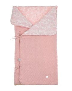 Вязаный конверт с цветочным принтом на подкладке розовый Paz rodriguez
