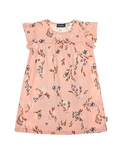 Розовое платье с принтом рыбы Sanetta kidswear