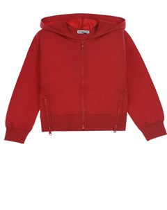 Красная спортивная куртка с принтом клубника Monnalisa