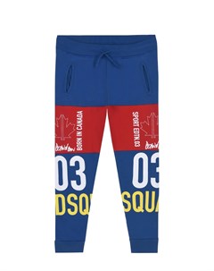 Спортивные брюки с красными вставками Dsquared2