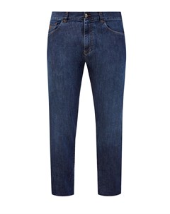 Окрашенные вручную джинсы с вышитым логотипом Canali