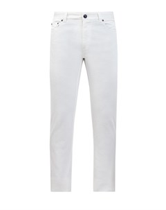 Белые джинсы slim из эластичного денима Etro