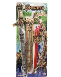 Игровой набор Castle Defender меч в ножнах и лук со стрелами Hti