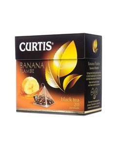 Чай черный Banana Flambe ароматизированный 20 пирамидок Curtis