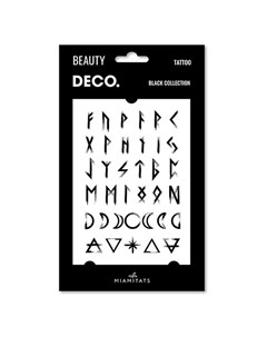 Татуировка для тела BLACK COLLECTION by Miami tattoos переводная Signs Deco