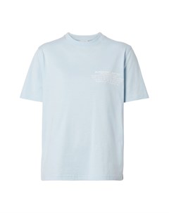 Голубая футболка с геолокацией Burberry