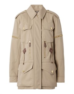 Песочная хлопковая куртка с карманами Burberry
